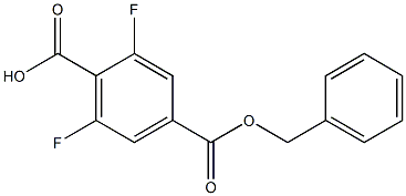 4-((benzyloxy)carbonyl)-2,6-difluorobenzoic acid structure