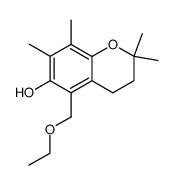 5-ethyloxymethyl-2,2,7,8-tetramethyl-chroman-6-ol结构式