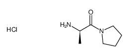 (R)-1-methyl-2-oxo-2-pyrrolidin-1-yl-ethyl-ammonium chloride Structure