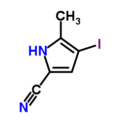 4-Iodo-5-methyl-1H-pyrrole-2-carbonitrile Structure