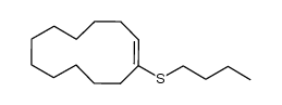 butyl(cyclododec-1-en-1-yl)sulfane结构式