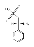 (+)-2-amino-2-phenyl-ethanesulfonic acid结构式