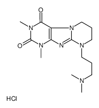 9-[3-(dimethylamino)propyl]-1,3-dimethyl-7,8-dihydro-6H-purino[7,8-a]pyrimidine-2,4-dione,hydrochloride Structure