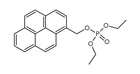 diethyl pyren-1-ylmethyl phosphate结构式