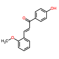 (2E)-1-(4-Hydroxyphenyl)-3-(2-methoxyphenyl)-2-propen-1-one Structure