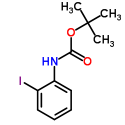 2-Methyl-2-propanyl (2-iodophenyl)carbamate structure