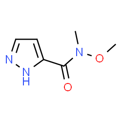 1H-Pyrazole-3-carboxamide,N-methoxy-N-methyl-(9CI) structure