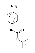 (4-氨基双环[2.2.2]辛-1-基)氨基甲酸叔丁酯结构式