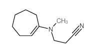 Propanenitrile,3-(1-cyclohepten-1-ylmethylamino)-结构式