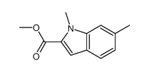 Methyl 1,6-dimethyl-1H-indole-2-carboxylate结构式