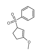 ((3-methoxycyclopent-2-en-1-yl)sulfonyl)benzene结构式