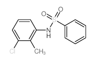 Benzenesulfonamide, N-(3-chloro-2-methylphenyl)- structure