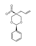 cis-5-allyl-5-nitro-2-phenyl-1,3-dioxane Structure
