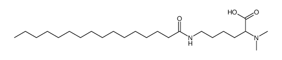 N2,N2-dimethyl-N6-palmitoyl-DL-lysine结构式