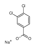 3,4-Dichlorobenzoic acid sodium salt Structure
