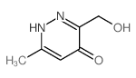 3-(hydroxymethyl)-6-methyl-1H-pyridazin-4-one结构式