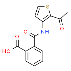 N-(2-ACETYL-THIOPHEN-3-YL)-PHTHALAMIC ACID Structure