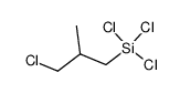 trichloro(3-chloro-2-methylpropyl)silane结构式