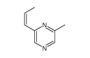2-Methyl-6-[(E)-1-propenyl]pyrazine Structure