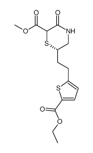 METHYL (S)-6-{2-[5-ETHOXYCARBONYL)-2-THIENYL]ETHYL}-3-OXO-1,4-THIAZINANE-2-CARBOXYLATE structure