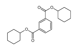 1,3-Benzenedicarboxylic acid, dicyclohexyl ester structure