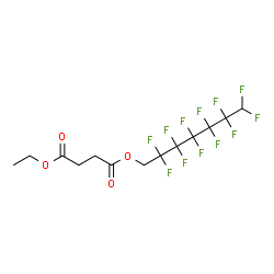 Succinic acid 1-(2,2,3,3,4,4,5,5,6,6,7,7-dodecafluoroheptyl)4-ethyl ester structure