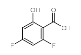 2,4-difluoro-6-hydroxybenzoic acid structure