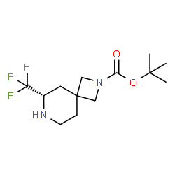 tert-butyl (S)-6-(trifluoromethyl)-2,7-diazaspiro[3.5]nonane-2-carboxylate结构式