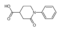 1-Phenyl-2-piperidinone-4-carboxylic acid结构式