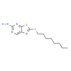 5-Amino-2-(octylthio)thiazolo[5,4-d]pyrimidine structure
