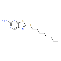 5-Amino-2-(octylthio)thiazolo[5,4-d]pyrimidine结构式