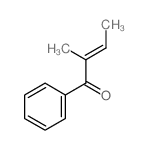 2-methyl-1-phenyl-but-2-en-1-one Structure
