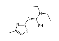 1,1-diethyl-3-(4-methyl-1,3-thiazol-2-yl)thiourea结构式