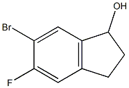 6-溴-5-氟-2,3-二氢-1H-茚-1-醇结构式