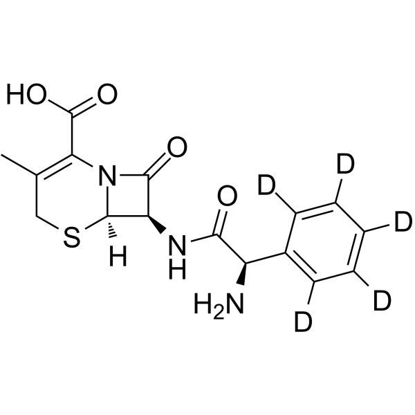 Cephalexin-d5结构式