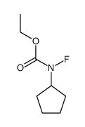 Cyclopentanecarbamic acid, N-fluoro-, ethyl ester (8CI) structure