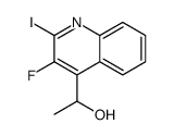 1-(3-氟-2-碘-4-喹啉)-乙醇结构式