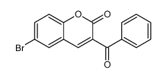 3-benzoyl-6-bromochromen-2-one structure