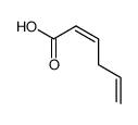 (2Z)-2,5-hexadienoic acid Structure