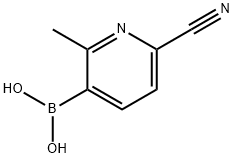(6-cyano-2-methylpyridin-3-yl)boronic acid Structure