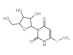 Uracil,6-(methylthio)-3-b-D-ribofuranosyl-(8CI)结构式