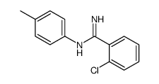 2-chloro-N'-(4-methylphenyl)benzenecarboximidamide结构式