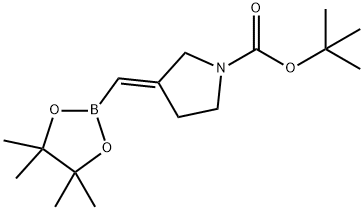3-(((4,4,5,5-四甲基-1,3,2-二氧杂硼硼烷-2-基)亚甲基)吡咯烷-1-羧酸叔丁酯图片