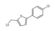 2-(chloromethyl)-5-(4-chlorophenyl)thiophene Structure