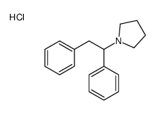 1-(1,2-diphenylethyl)pyrrolidine,hydrochloride结构式