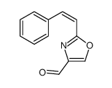 2-(2-phenylethenyl)-1,3-oxazole-4-carbaldehyde结构式