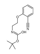 2-(BOC-AMINO)ETHOXYLBENZONITRILE Structure