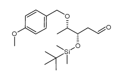 (3S,4S)-3-((tert-butyldimethylsilyl)oxy)-4-((4-methoxybenzyl)oxy)pentanal结构式