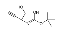 Carbamic acid, [(1S)-1-(hydroxymethyl)-2-propynyl]-, 1,1-dimethylethyl ester结构式
