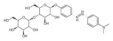 4-(4-Dimethylaminophenylazo) beta-lactoside结构式